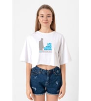 The Mentalist Let The Mind Beyaz Kadın Crop Tshirt
