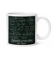 Matematik Formülleri Pi Sayısı Tahta Çizimi Sayısal Zeka Kupa Bardak Hediye