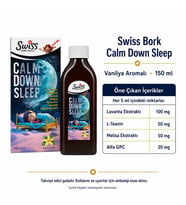 Swiss Bork Calm Down Sleep Vanilya Aromalı Sıvı Takviye 150 ml