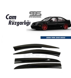 Cam Rüzgarlığı Volkswagen Bora 1998-2005 Arası Mügen Tip Piano Black