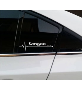 Kangoo Yan Cam Sticker Oto Kapı Çıkartma Tuning oto 20 cm x 7 cm yazı 394