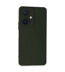 Vivo Y27 Kılıf Nano içi Kadife Silikon - Koyu Yeşil