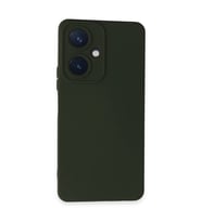 Vivo Y27 Kılıf Nano içi Kadife Silikon - Koyu Yeşil