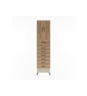 Hyperion Dolap 2 Raflı 7 Çekmeceli 2 Kapaklı 60x44x243 Aytaşı-Çam