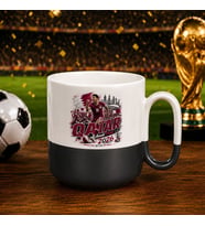 BK Gift Katar Taraftar Temalı 2026 Dünya Kupası Tasarımlı Siyah Joyful Kupa Bardak