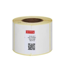 Barkod Etiketi Yapışkanlı 58x40 mm 1 Adet Termal Barkot ve Terazi Eiketi 