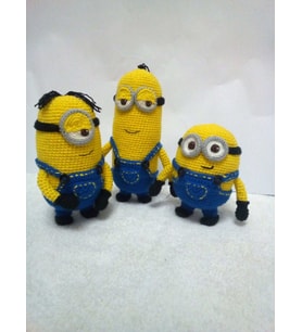 Minyonlar Amigurumi Organik Oyuncak