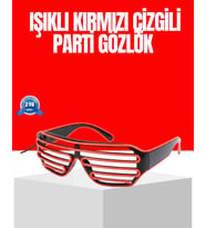 Dikkat Çeken Tasarımlı Led Işıklı Eğlence Gözlüğü