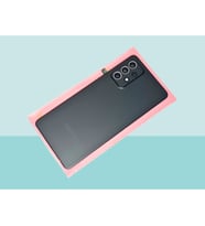 Samsung Galaxy A72 A725 Uyumlu Arka Kapak Batarya Kapağı - SİYAH - FULL LENSLİ
