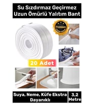 Premium Su Geçirmez Sızdırmaz Dayanıklı Lavabo Pvc Kenar Küf Önleyici 3.2m 20 Adet İzolasyon Bant