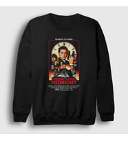 Presmono Unisex Siyah Threat Level Dizi The Office Sweatshirt 346418tt