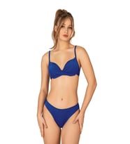 Endeep Kadın Düğüm Detaylı Destekli Mavi Bikini Takımı