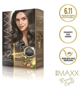 Maxx Deluxe Saç Boyası 6.11 Yoğun Koyu Küllü Kumral