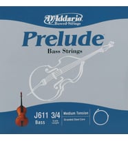 D'Addario J611 Prelude Tek Kontrabas Sol (G) Teli (3/4)  Masif Çelik Çekirdek ile Yüksek Dayanıklılık Ekonomik Performans ve Parlak Ses Karakteri
