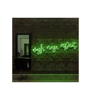 Wash Ringe Repeat Yazılı Neon Tabela