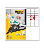 Ekstrafix Şeffaf Lazer Etiket A4 70X35Mm 24Lü 5324Tr