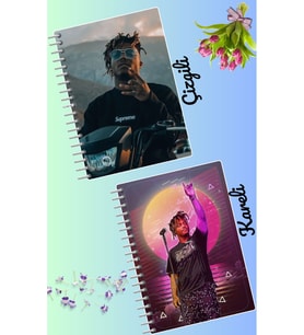 Juice wrld defter seti 2 adet A4 boyutu 21*30 çizgili + kareli 60 syf