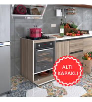 Kenzlife ankastre modülü kabini berilyum crd fırın ocak dolabı kapaklı