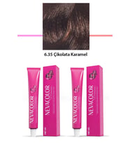2 li Set Premium 6.35 Çikolata Karamel - Kalıcı Krem Saç Boyası 2 X 50 g Tüp