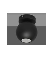 mylights siyah spot tekli küre ampullu gun ısıgı aplik armatür avize plpfonyer avize