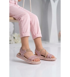 Arzen Sedef Ortopedik Kız Çocuk Sandalet 26A94 P