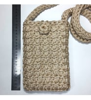 Boho Tarzı El Yapımı Astarlı Örgü Çanta / Kadın Omuz Telefon Çantası