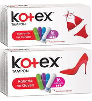 Kotex Tampon Süper - Normal 32 Li Karma Set (2PK*16)