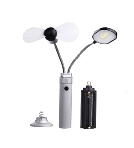 Şarjlı Pervaneli Mıknatıslı LED Masa Lambası Taşınabilir Çok Fonksiyonlu Aydınlatma WT-093