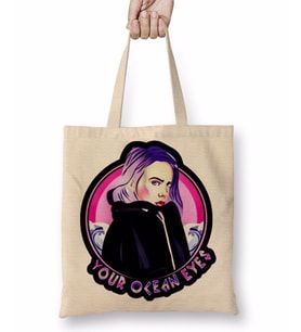 Billie Eilish Ocean Eyes Bez Çanta Uzun Saplı