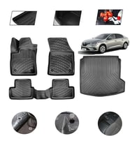 Renault Megane 4 Sedan Sag Kulaklı 2017 Model 4D Bagaj Paspas Set