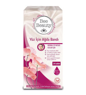 Bee Beauty Normal ve Hassas Ciltler Yüz İçin Ağda Bandı 24'lü