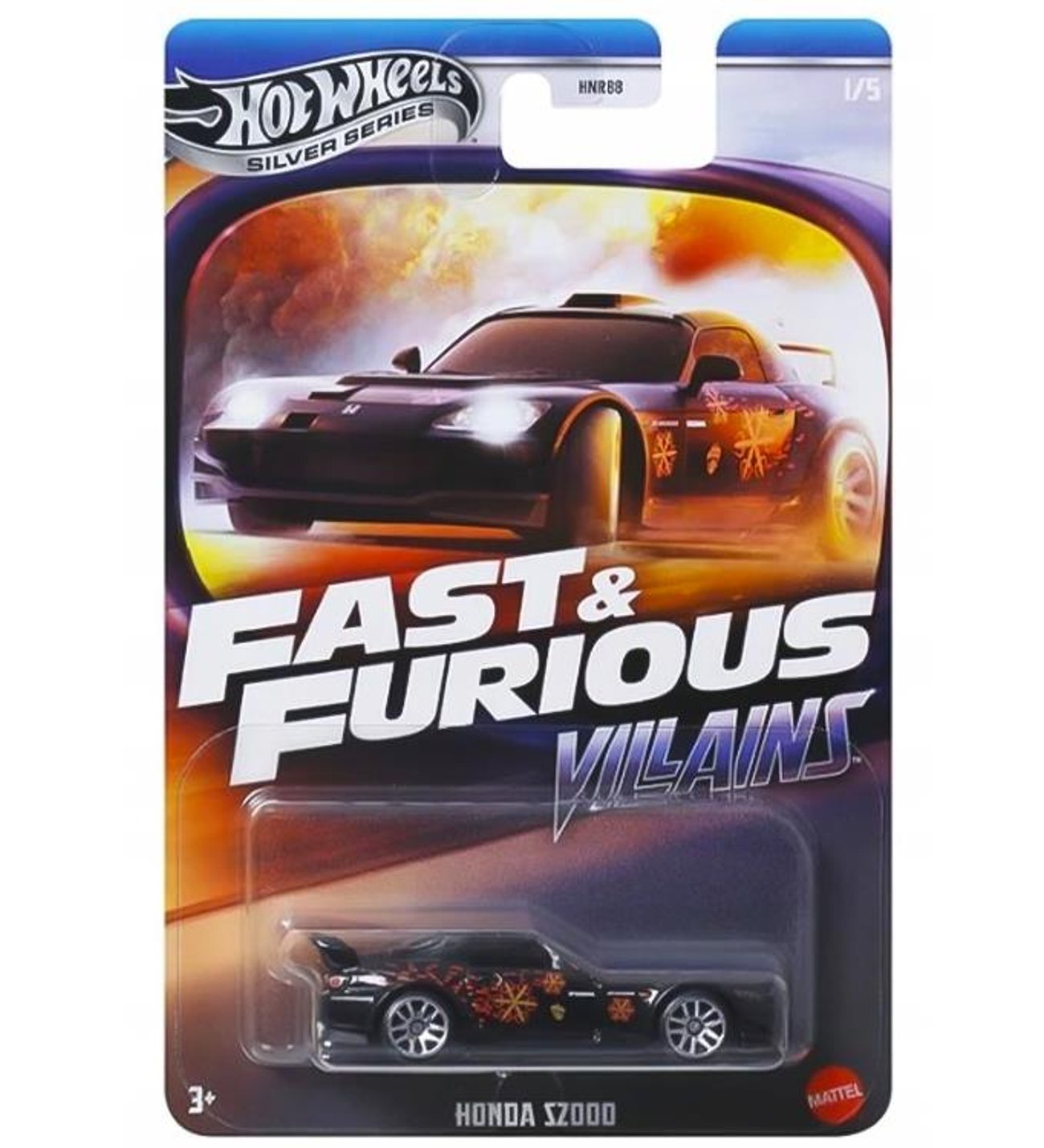 Hot Wheels Silver Series Fast ve Furious Villains Honda S2000 JBY34