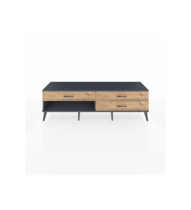 Hyperion TV Ünitesi 3 Çekmeceli  176x44x51 Antrasit-Antrasit/Çam