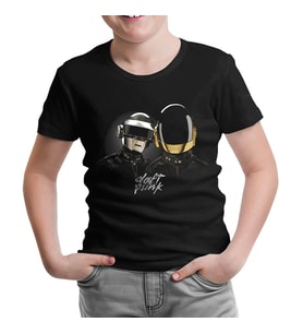 Daft Punk Siyah Çocuk Tshirt