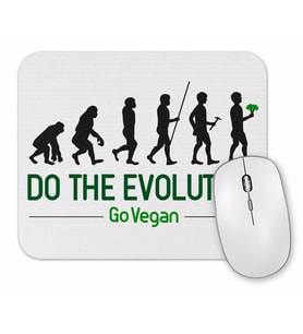 Do The Evolution Go Vegan Mouse Pad