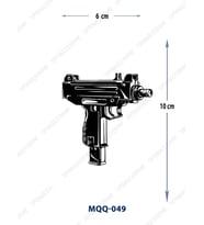 MQQ-049 MİNİ UZİ DESEN GEÇİCİ DÖVME-TATTO