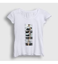 Presmono Kadın Beyaz Band K Pop Enhypen T-Shirt 484228tt