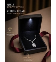 Zeta Jewel 925 Ayar Gümüş Çoklu Baget Kolye Işıklı Hediye Kutulu Şık Tasarım