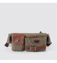 Ççs London 31459 Kanvas Bel Çantası Yeşil