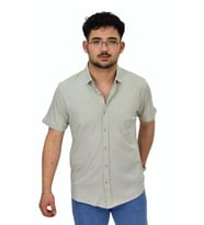 Erkek Gömlek Yaka Düğmeli Merserize Tişört 4680 BGL-ST04531 (Gri)