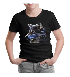 Kurt - Işık Siyah Çocuk Tshirt