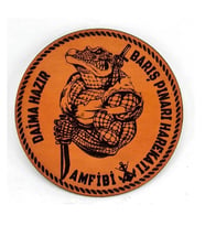 AMFİBİ Barış Pınarı Deri PEÇ - Arma - Askeri Patch