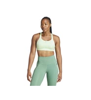adidas Tlrdım Lux Zip Kadın Antrenman Sporcu Sütyeni IT6657 Yeşil