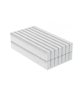 100 Adet 15x10x1.5 Mm Köşeli Neodyum Mıknatıs N35 Magnet Dayanıklı Nikel Kaplama