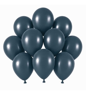 Derin Okyanus Renk Lateks Retro Balon (13 cm) - 10 Adet