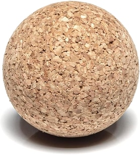 Go4Cork Mantar Yoga Masaj Topu Mantar Yoga Küresi Terapi Topu Stres, Gerginlik ve Dolaşımı İyileştirir Hipoalerjenik, Sağlam, Kaymaz ve Sürdürülebilir, 6 cm Çapında, (Doğal Mantar)