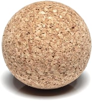 Go4Cork Mantar Yoga Masaj Topu Mantar Yoga Küresi Terapi Topu Stres, Gerginlik ve Dolaşımı İyileştirir Hipoalerjenik, Sağlam, Kaymaz ve Sürdürülebilir, 6 cm Çapında, (Doğal Mantar)