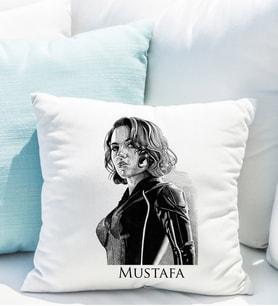 Kara Dul Yastığı Kişiye Özel