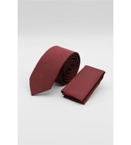 Bordo Kuş Gözü Desen 6 Cm Kravat 1090260100