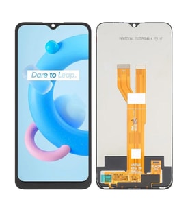 Oppo Realme C15 ile Uyumlu Lcd Ekran Dokunmatik Rmx2180 (Siyah)